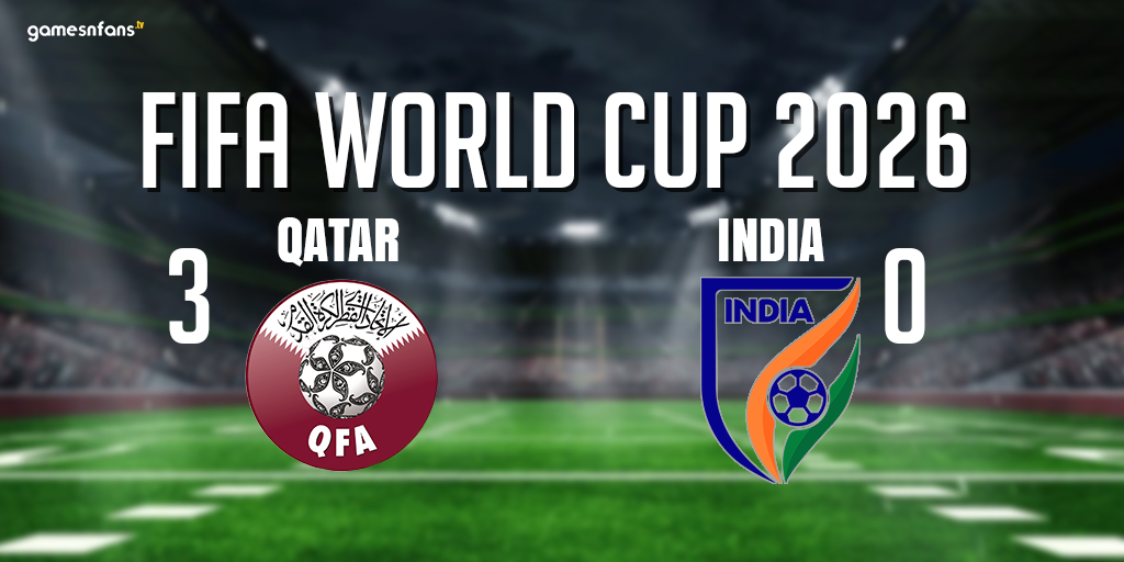 India vs Qatar FIFA World Cup 2026 Qualifiers : Qatar dominates with 3-0 victory