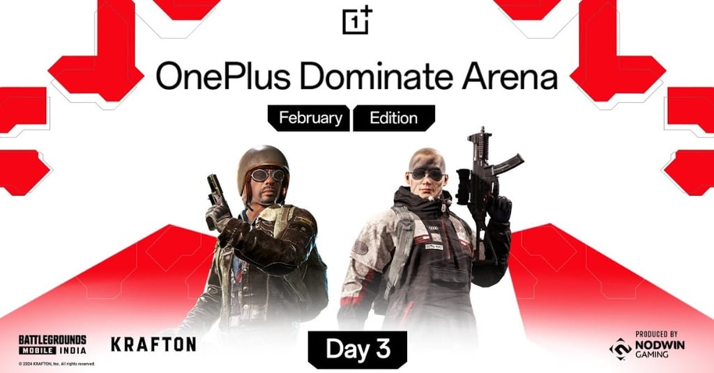 BGMI OnePlus Dominate Arena February Day 3