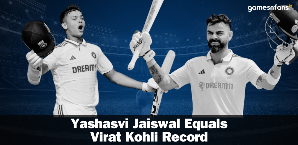 Yashasvi Jaiswal equals Virat Kohli’s record