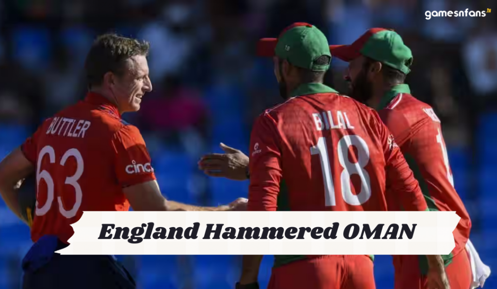 England Hammered OMAN