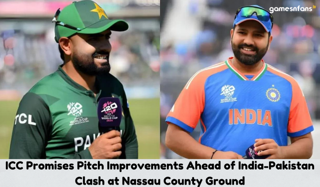 ICC Promises Pitch Improvements Ahead of India-Pakistan Clash at Nassau County Ground