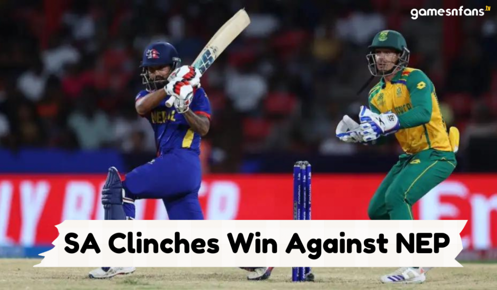 SA clinches win against nepal