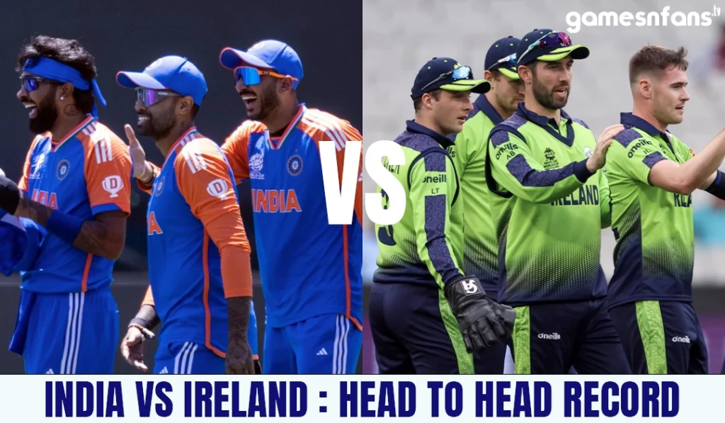 india vs Ireland head to head record