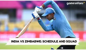 INDIA VS ZIMBABWE SCHEDULE AND SQUAD
