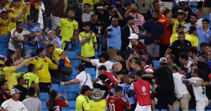 Uruguay Star Darwin Nunez Involved in Ugly Fight, Punches Colombia Fans at Copa America