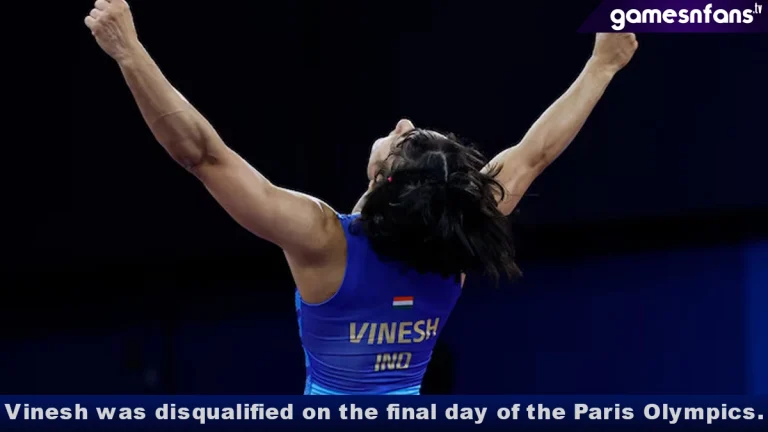 Vinesh was disqualified on the final day of the Paris Olympics